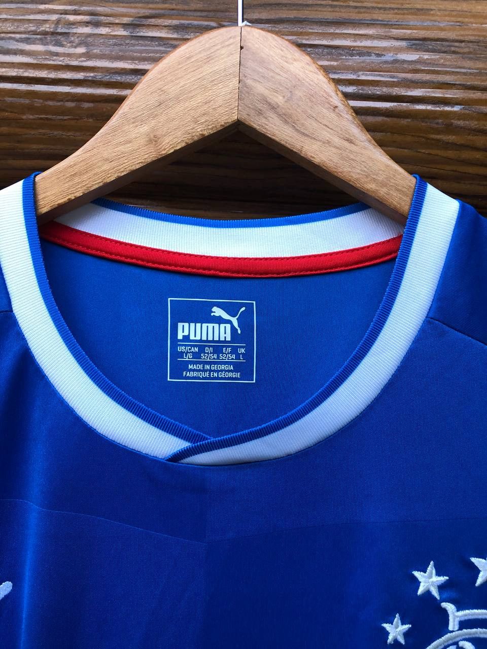 Puma × Vintage Glasgow Rangers Football Shirt 2014/15 Puma Soccer Jersey Size US L / EU 52-54 / 3 - 5 Thumbnail