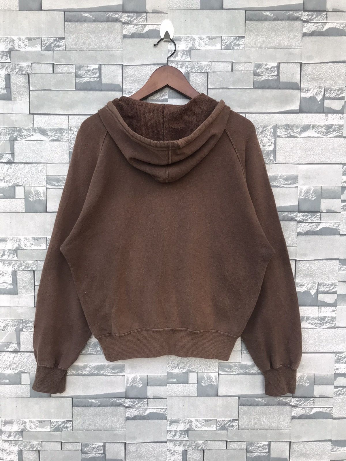 Puma Vintage Puma Side Tape Small Logo Hoodie - Brown Size US M / EU 48-50 / 2 - 2 Thumbnail