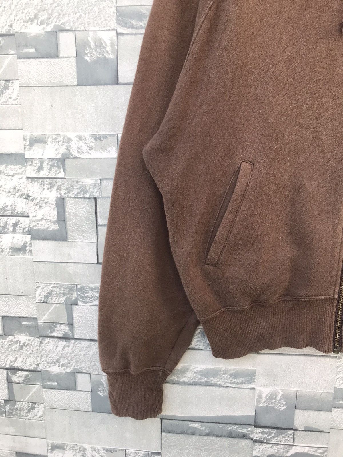 Puma Vintage Puma Side Tape Small Logo Hoodie - Brown Size US M / EU 48-50 / 2 - 6 Thumbnail