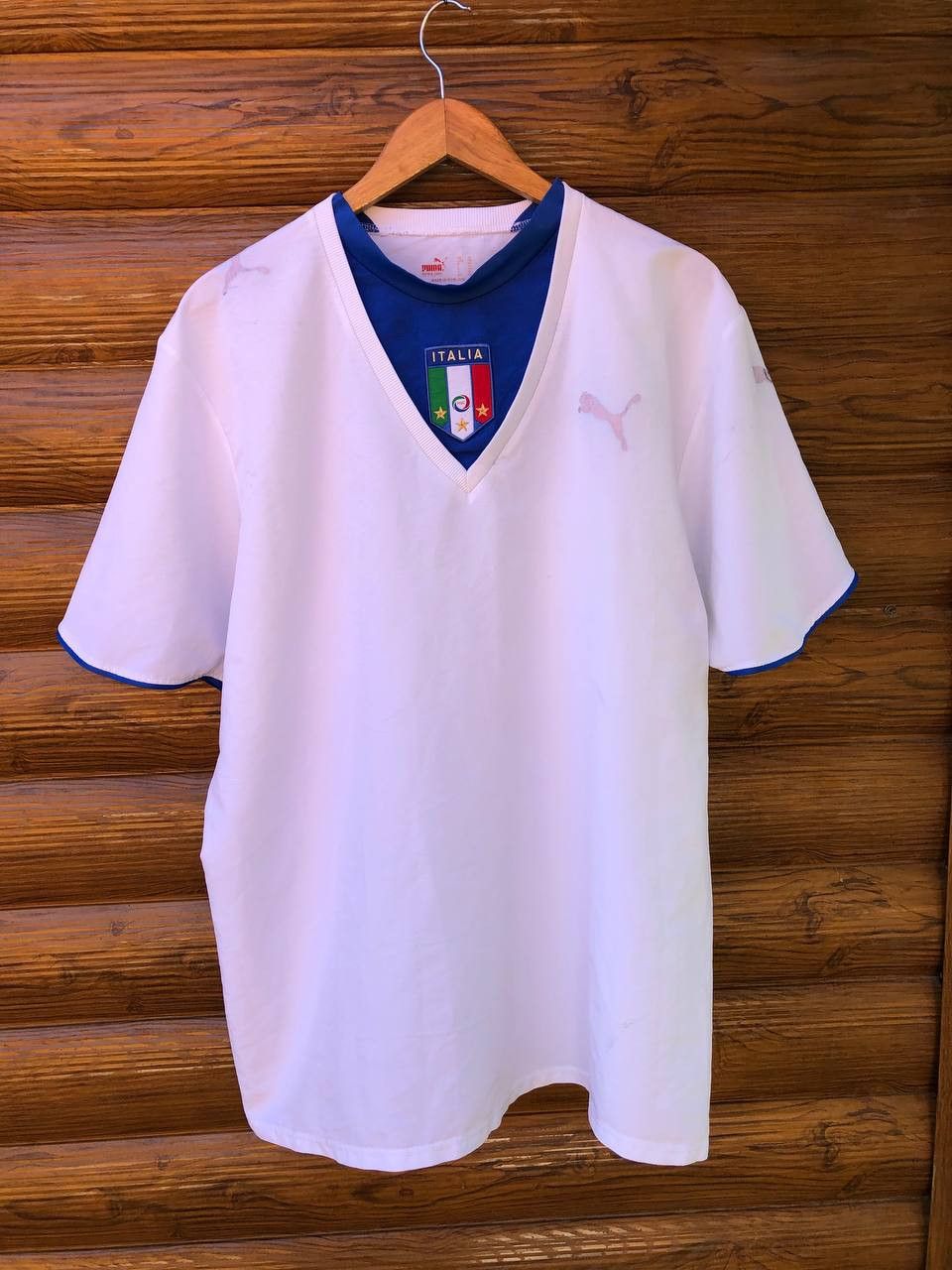 Puma ITALY HOME FOOTBALL SHIRT SOCCER JERSEY PUMA Size US XL / EU 56 / 4 - 1 Thumbnail