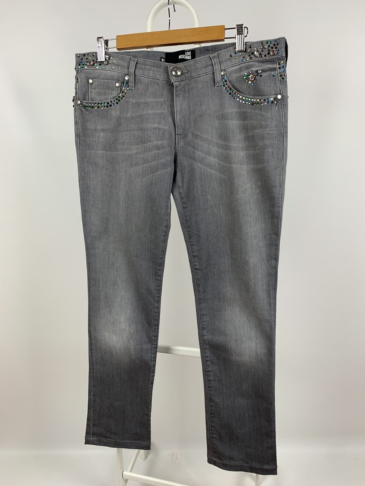 Moschino Women’s Love Moschino Y2K Denim Jeans Pants Size 31" - 1 Thumbnail