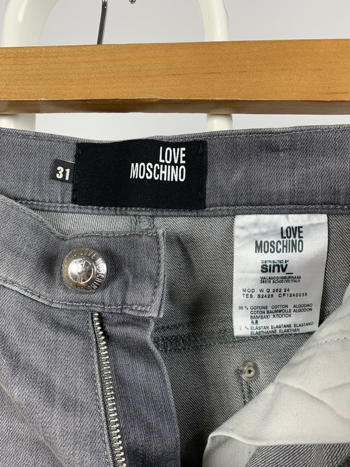 Moschino Women’s Love Moschino Y2K Denim Jeans Pants Size 31" - 16 Thumbnail