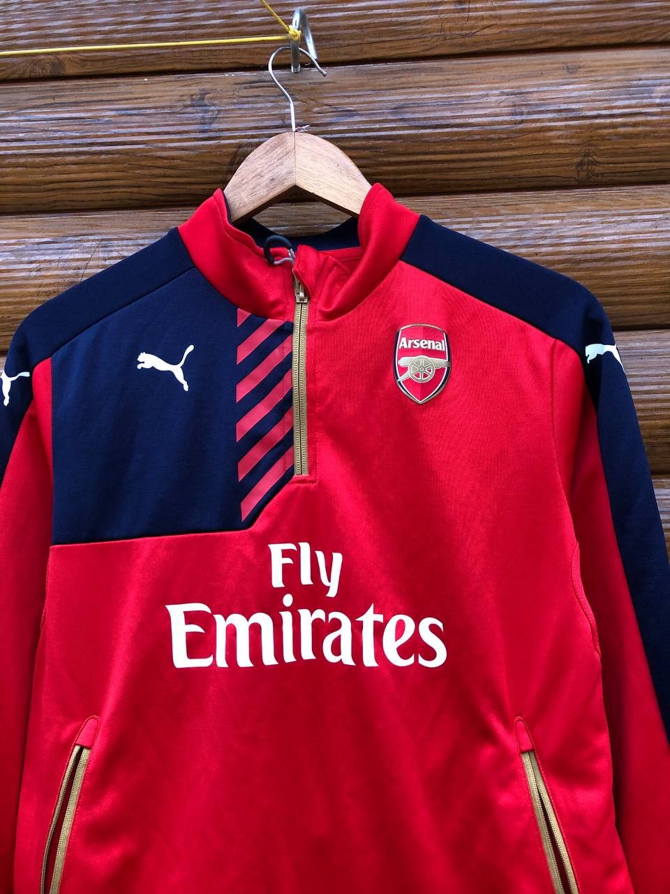 Puma Arsenal London Football Soccer Longsleeve Jersey Puma Size L / US 10 / IT 46 - 2 Thumbnail