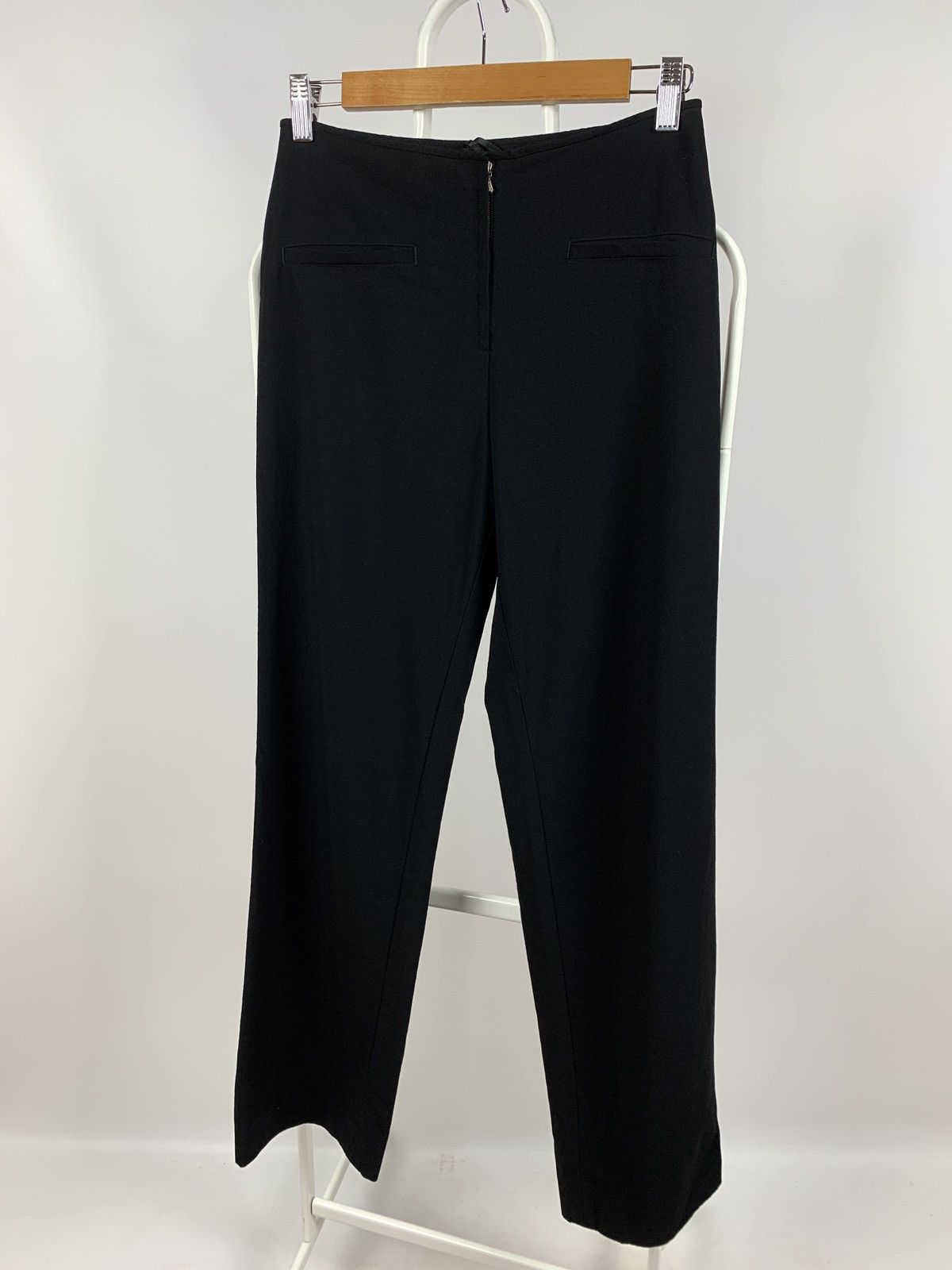 Jil Sander Vintage Jil Sander Women’s Black Wool/Nylon Trousers Pants Size 24" / US 00 / IT 34 - 1 Thumbnail