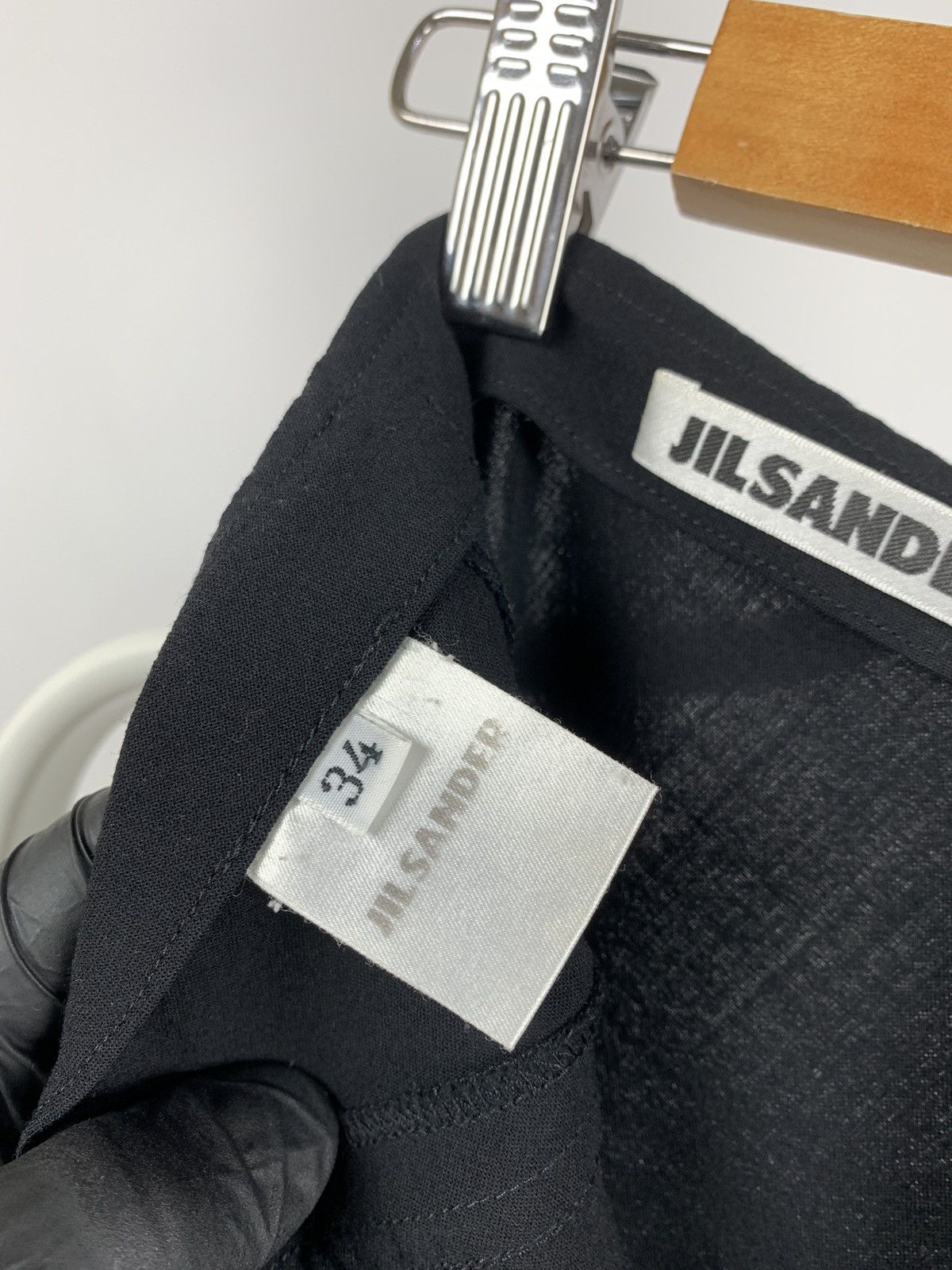 Jil Sander Vintage Jil Sander Women’s Black Wool/Nylon Trousers Pants Size 24" / US 00 / IT 34 - 9 Thumbnail