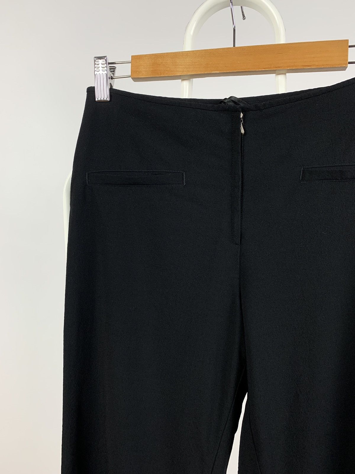 Jil Sander Vintage Jil Sander Women’s Black Wool/Nylon Trousers Pants Size 24" / US 00 / IT 34 - 3 Thumbnail