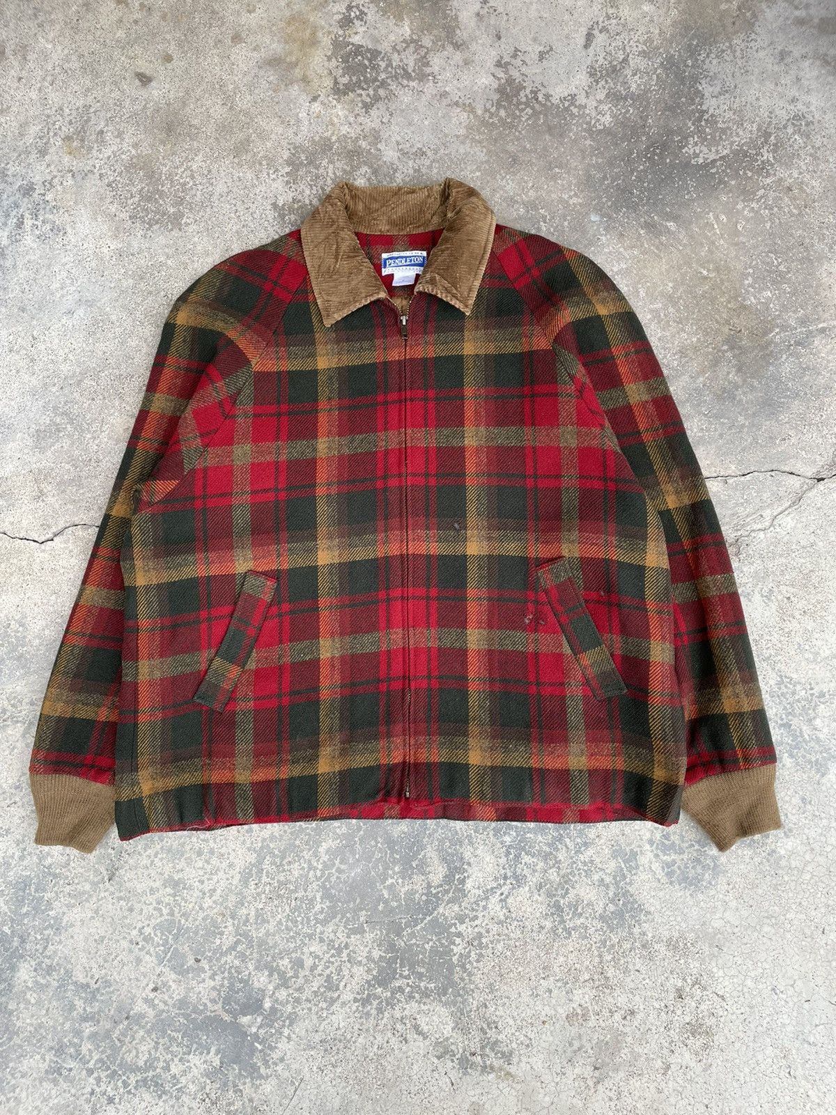 VINTAGE PENDLETON TARTAN BOMBER JACKET