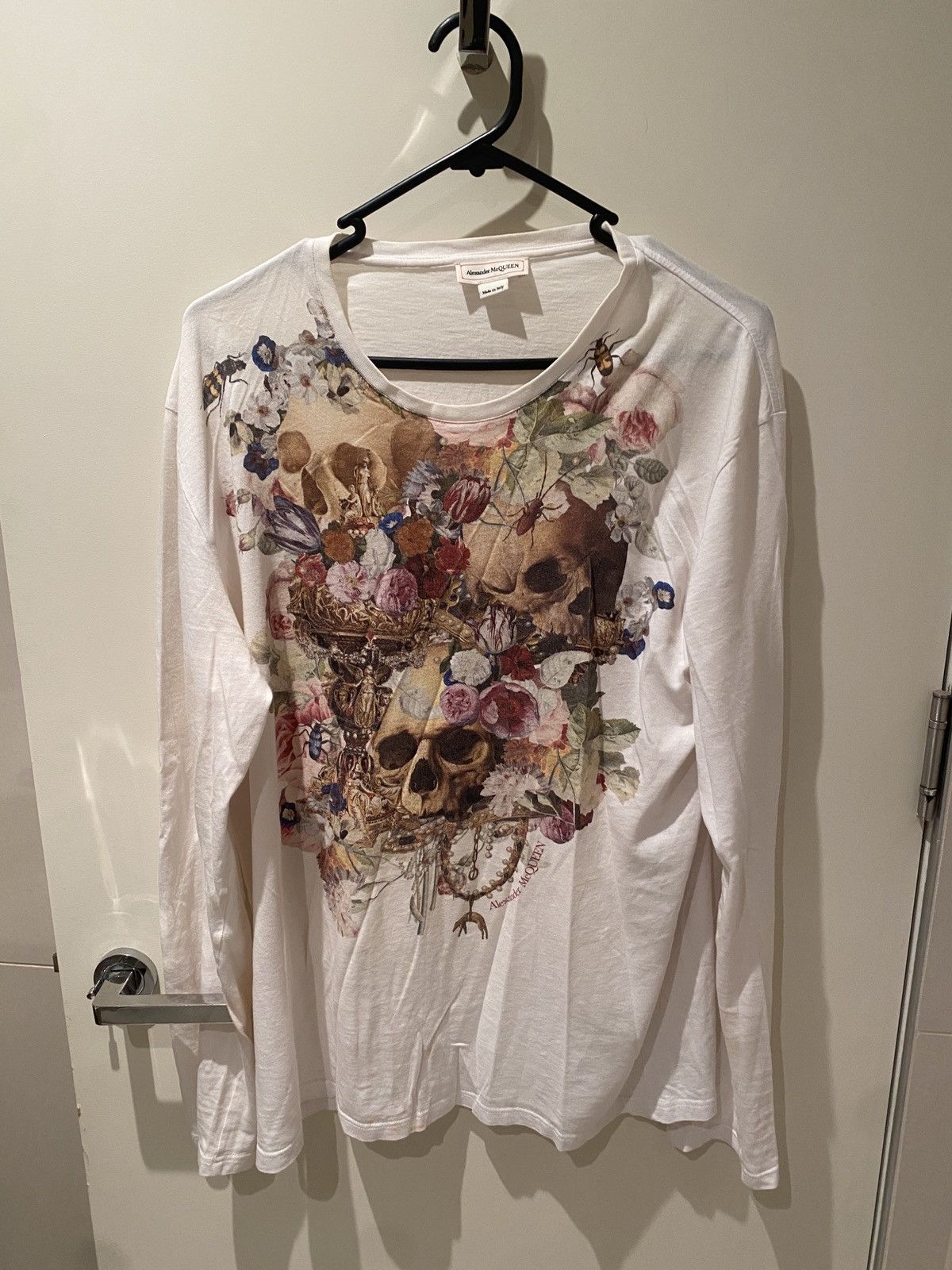 Long Sleeve Decoup Skull Tee