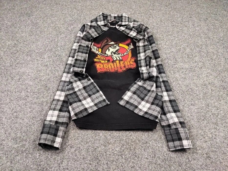 Flannel Vintage Flannel Shirt Checkered Travis Scott Style Size US M / EU 48-50 / 2 - 2 Thumbnail