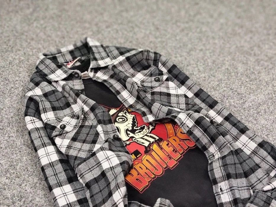 Flannel Vintage Flannel Shirt Checkered Travis Scott Style Size US M / EU 48-50 / 2 - 11 Thumbnail