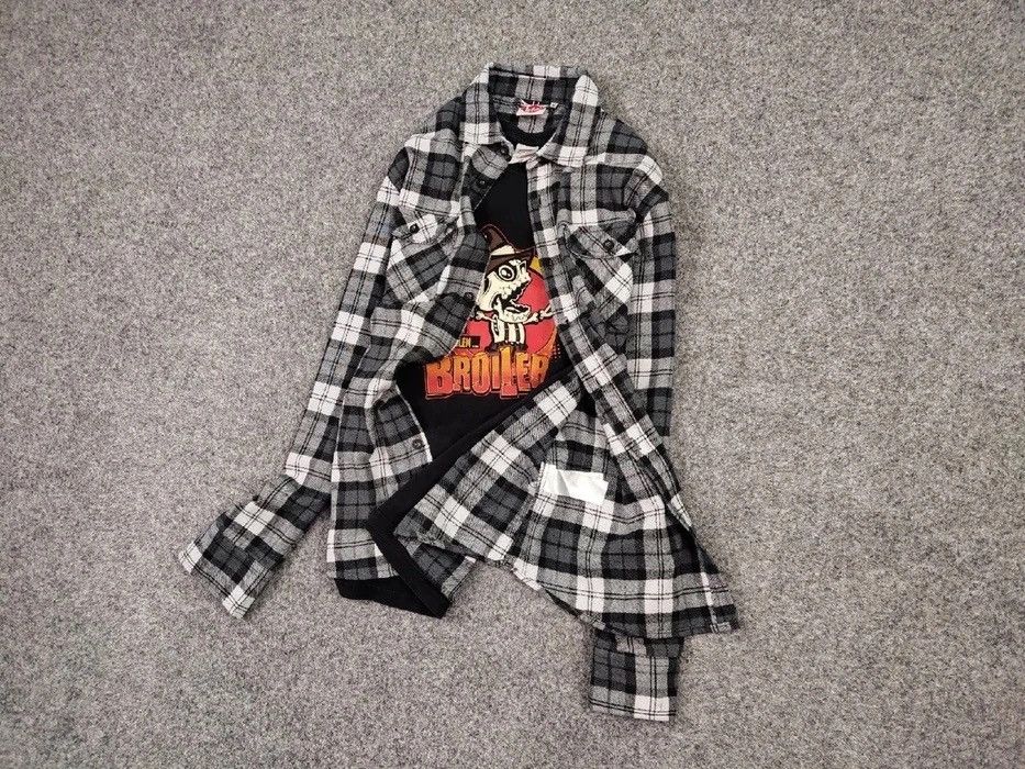 Flannel Vintage Flannel Shirt Checkered Travis Scott Style Size US M / EU 48-50 / 2 - 13 Thumbnail