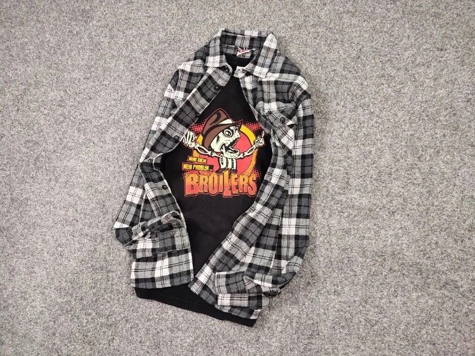 Flannel Vintage Flannel Shirt Checkered Travis Scott Style Size US M / EU 48-50 / 2 - 9 Thumbnail