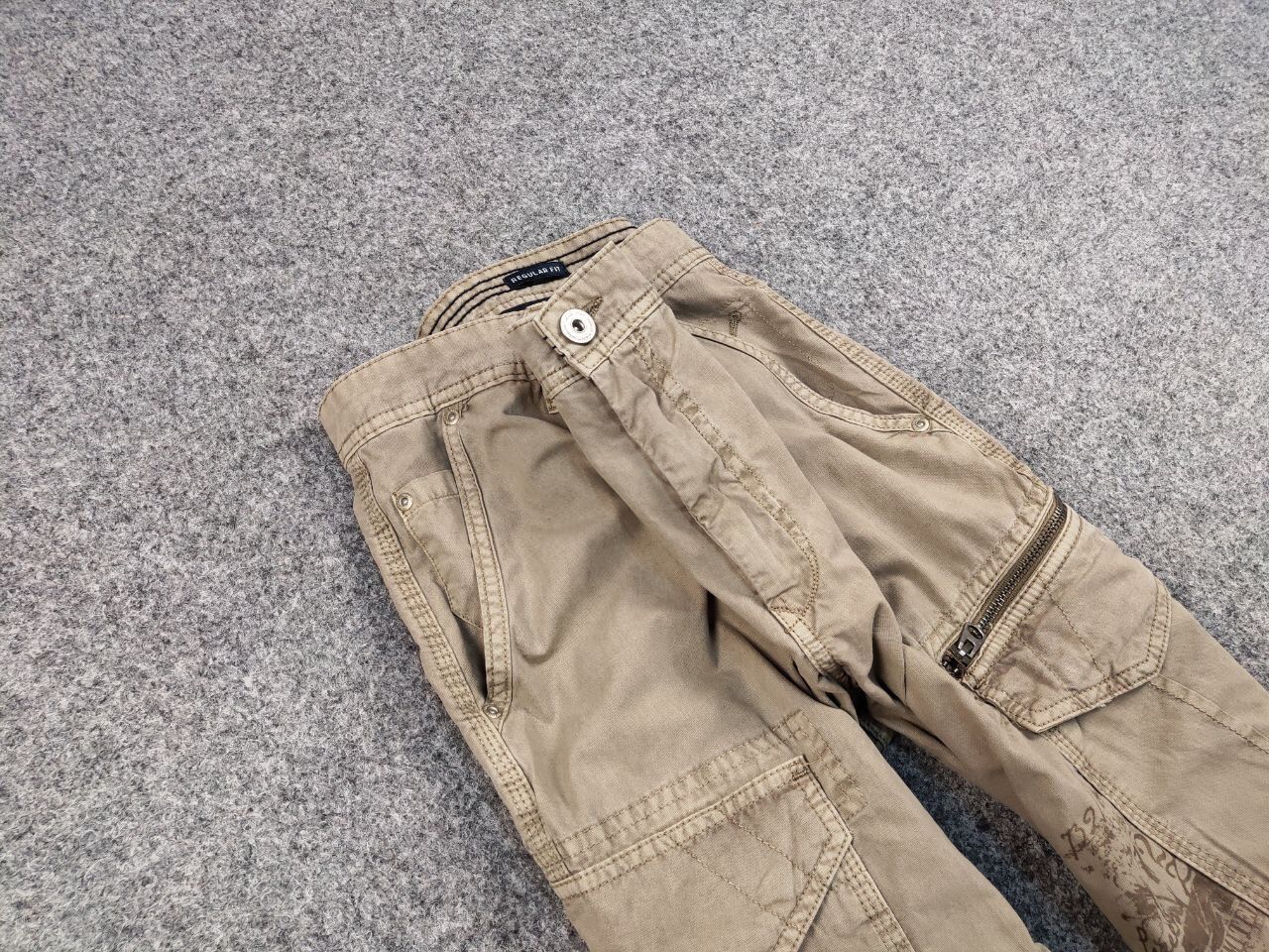 Japanese Brand Vintage 90's Cargo Pants Travis Scott Japan Zip Pocket Size US 36 / EU 52 - 12 Thumbnail