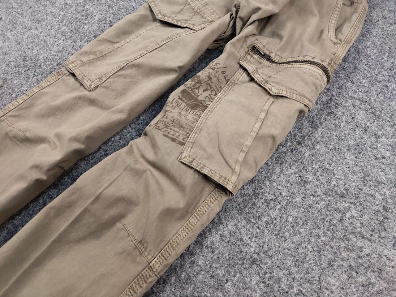 Japanese Brand Vintage 90's Cargo Pants Travis Scott Japan Zip Pocket Size US 36 / EU 52 - 6 Thumbnail