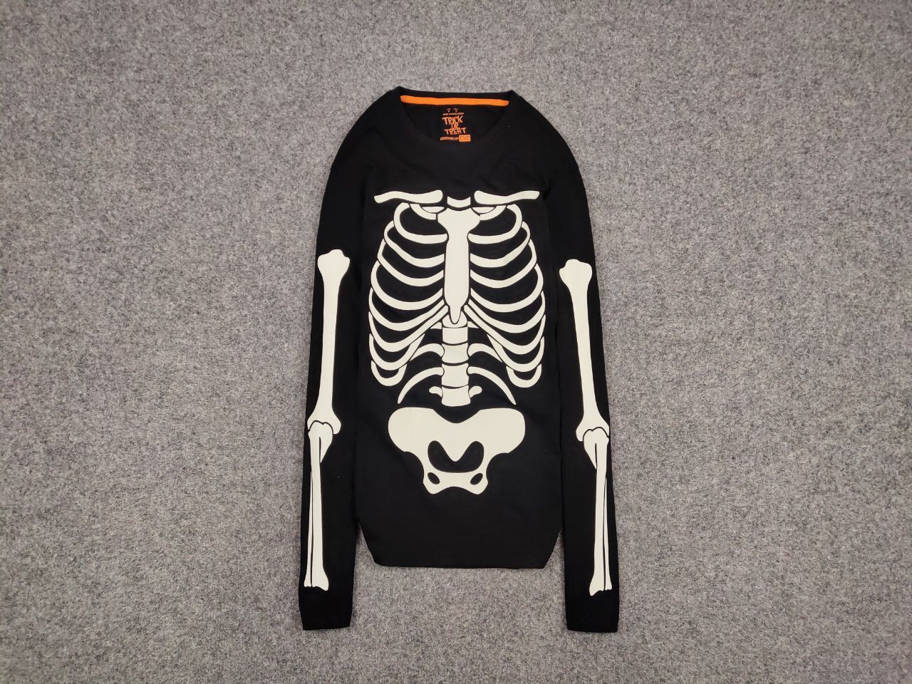 Japanese Brand Vintage Skeleton Phosphoric Print Long Sleeve sweatshirt Size US S / EU 44-46 / 1 - 1 Thumbnail