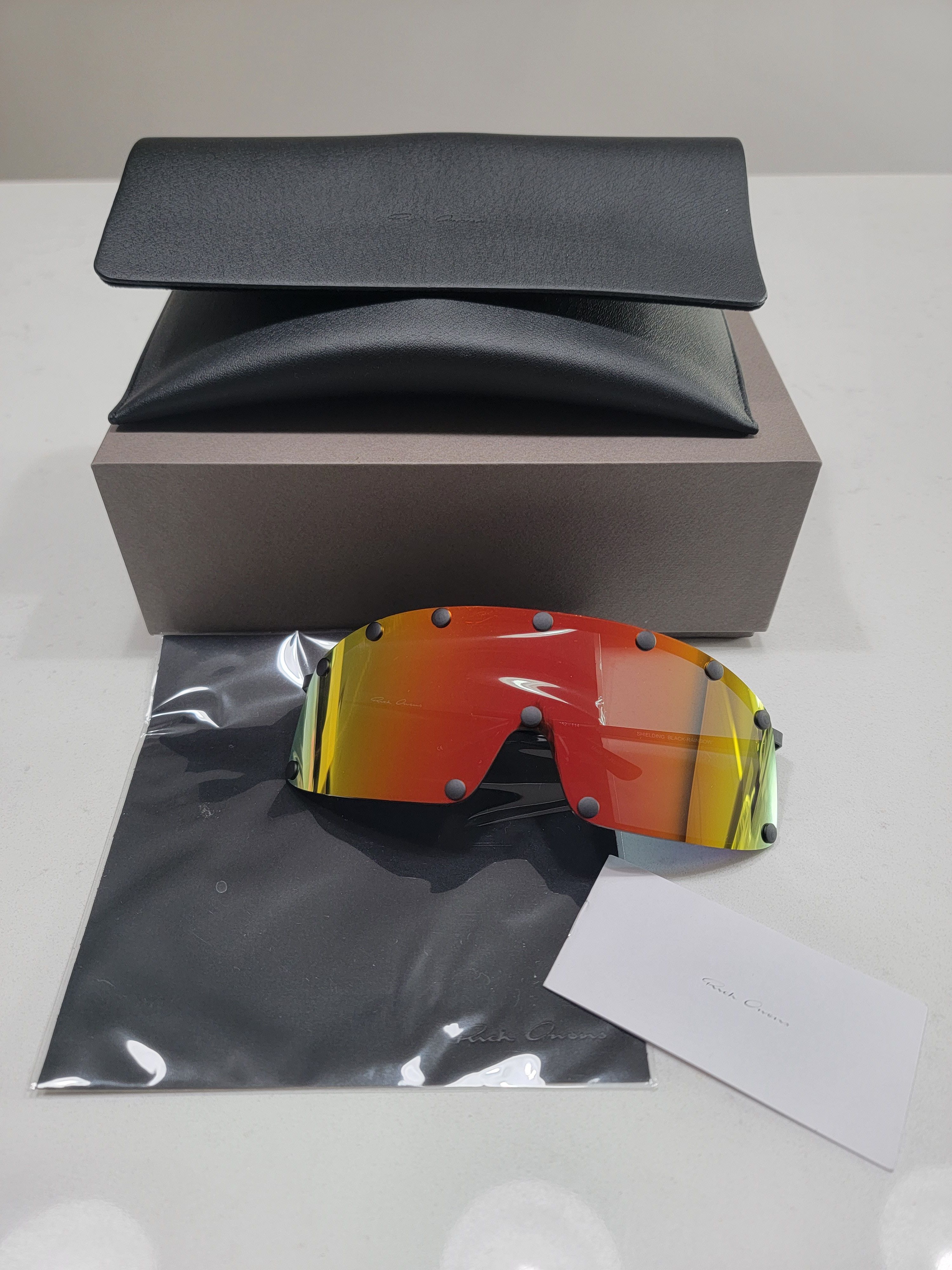 Rick Owens Shielding Sunglasses Shield Rick Owens Size ONE SIZE - 5 Thumbnail