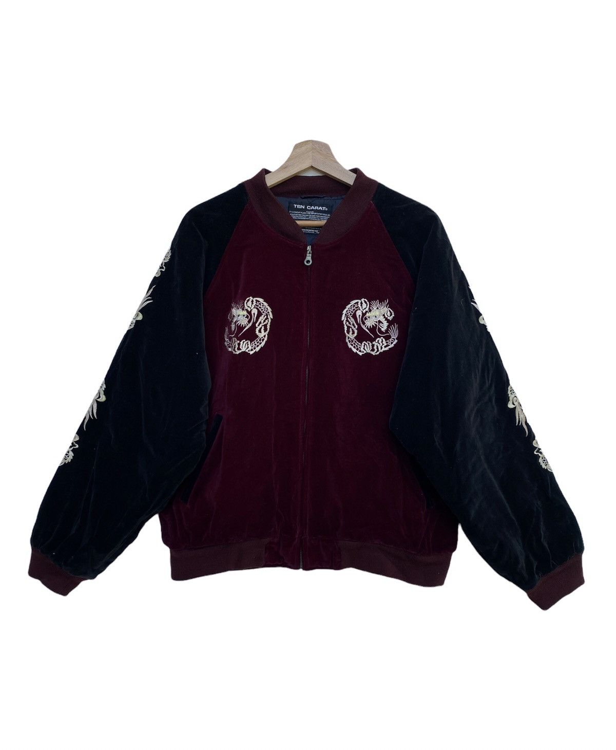 Toyo Enterprises VINTAGE SUKAJAN VELVET JACKET US PARATROOPERS 11TH AIRBONE Size US L / EU 52-54 / 3 - 2 Thumbnail