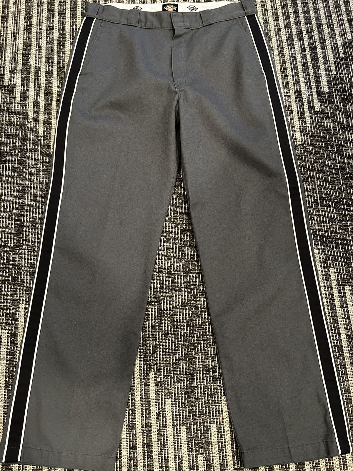 Supreme Supreme dickies stripe 874 work pants charcoal | Grailed