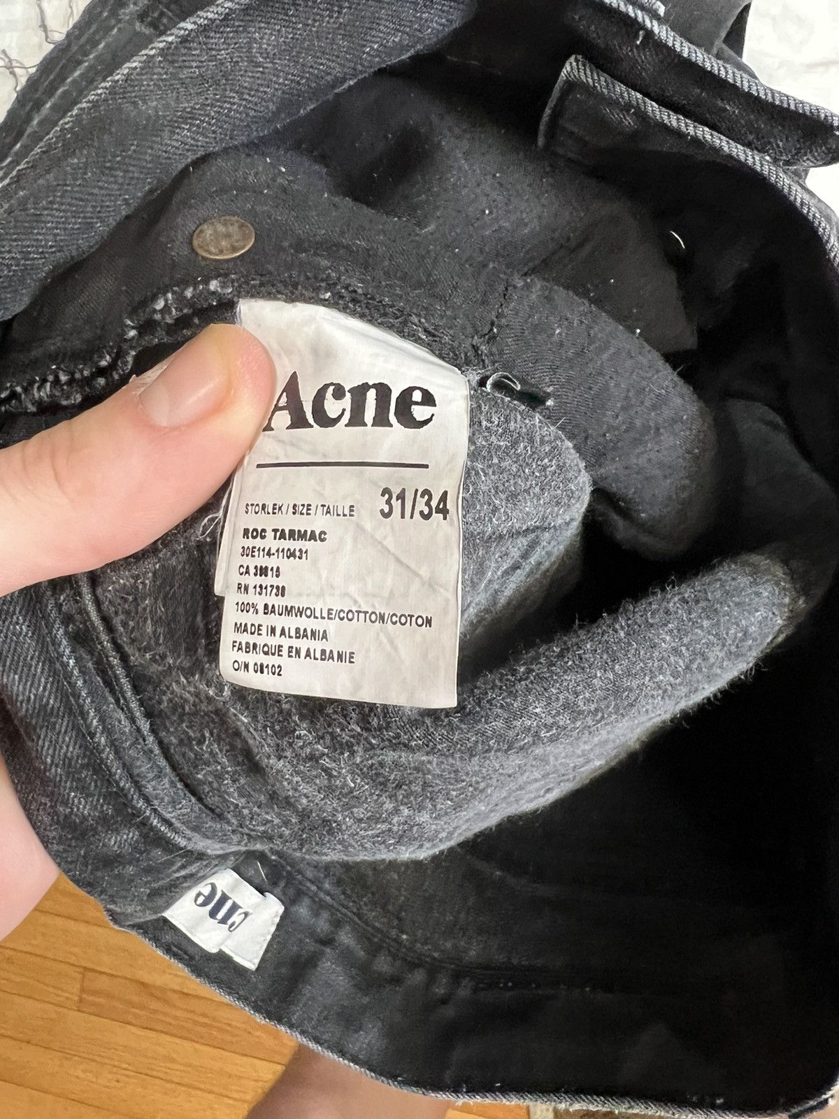Acne Studios Black acne denim Size US 31 - 6 Thumbnail