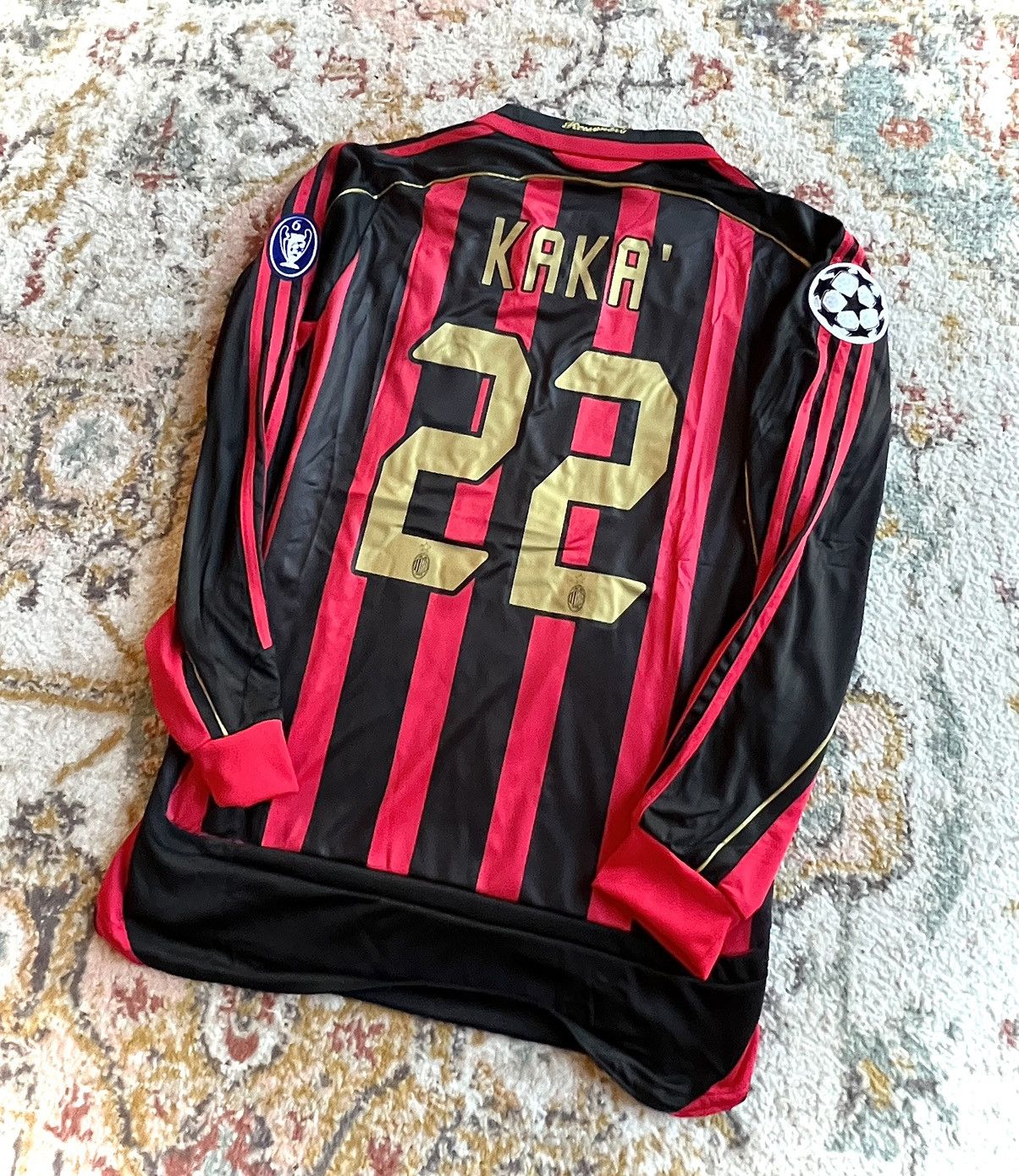 AC Milan Adidas Kaka 2007 Football Shirt - Red - XL – Headlock