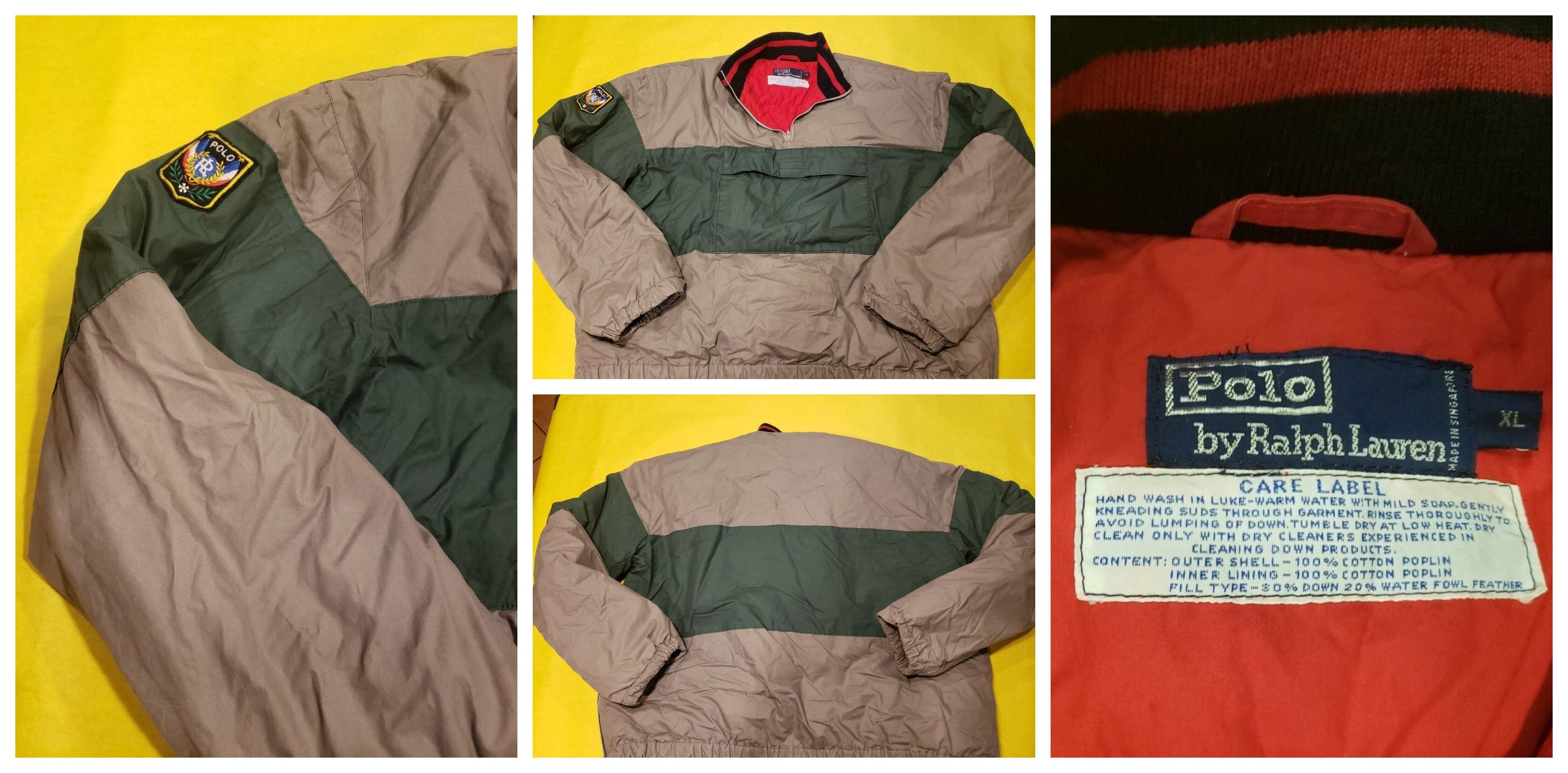 image of Polo Ralph Lauren Vintage Polo By Ralph Laurent Uni Pullover Jacket Size Xl, Men's