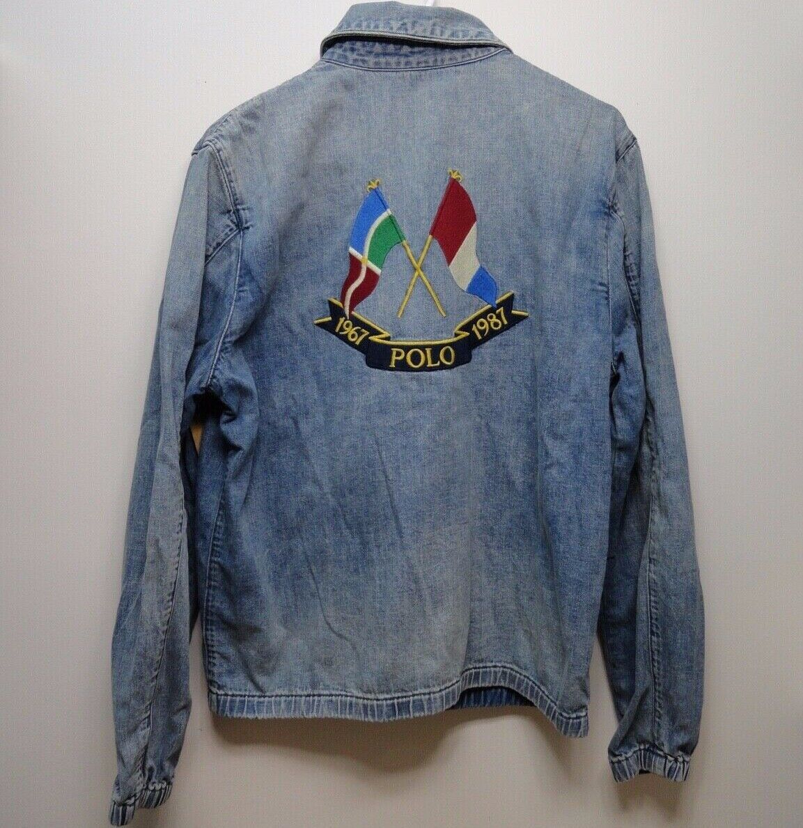 Polo Ralph Lauren Cross Flags Anniversary Denim Jacket XXL