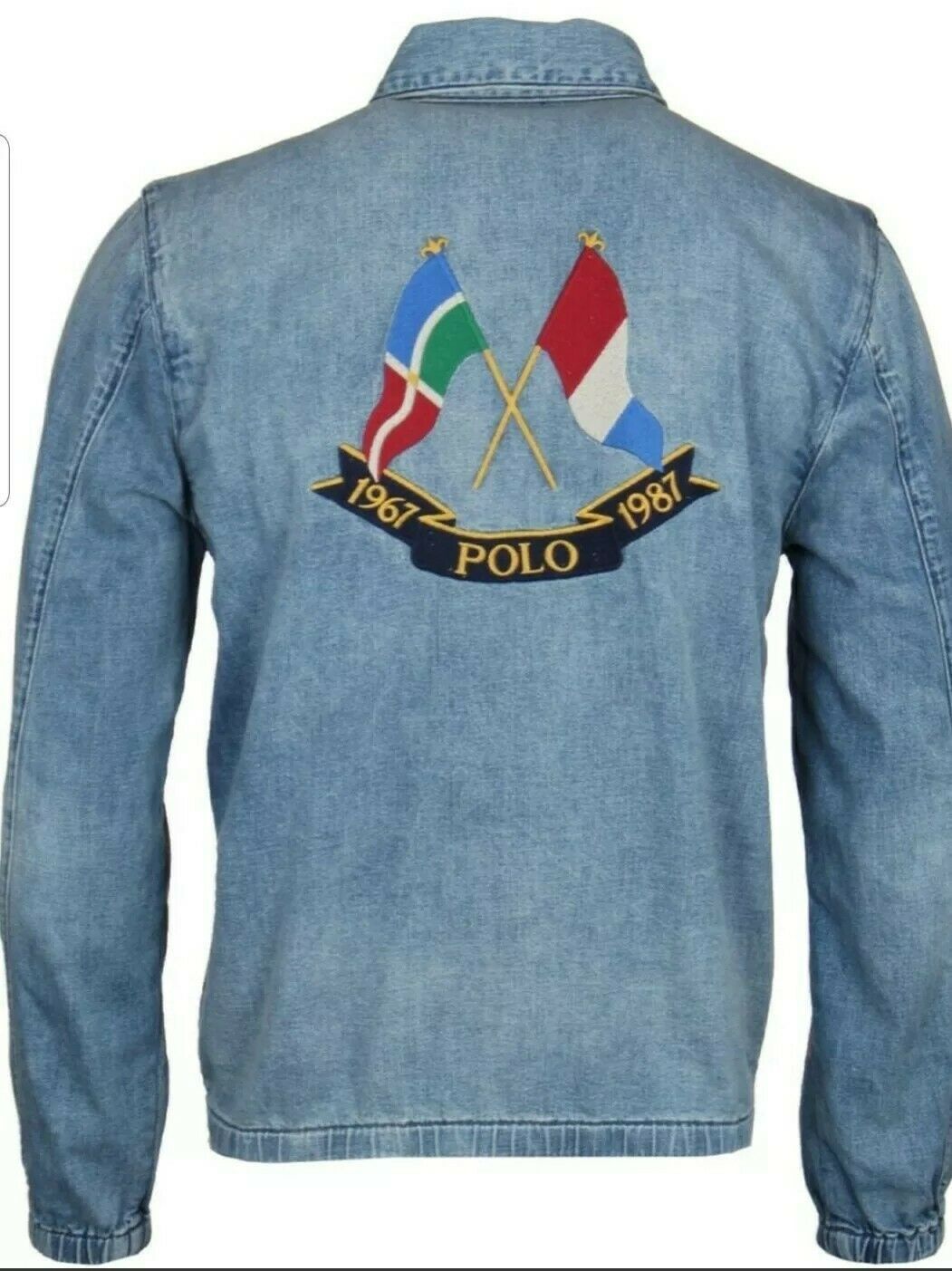 Polo Ralph Lauren Cross Flags Anniversary Denim Jacket XXL