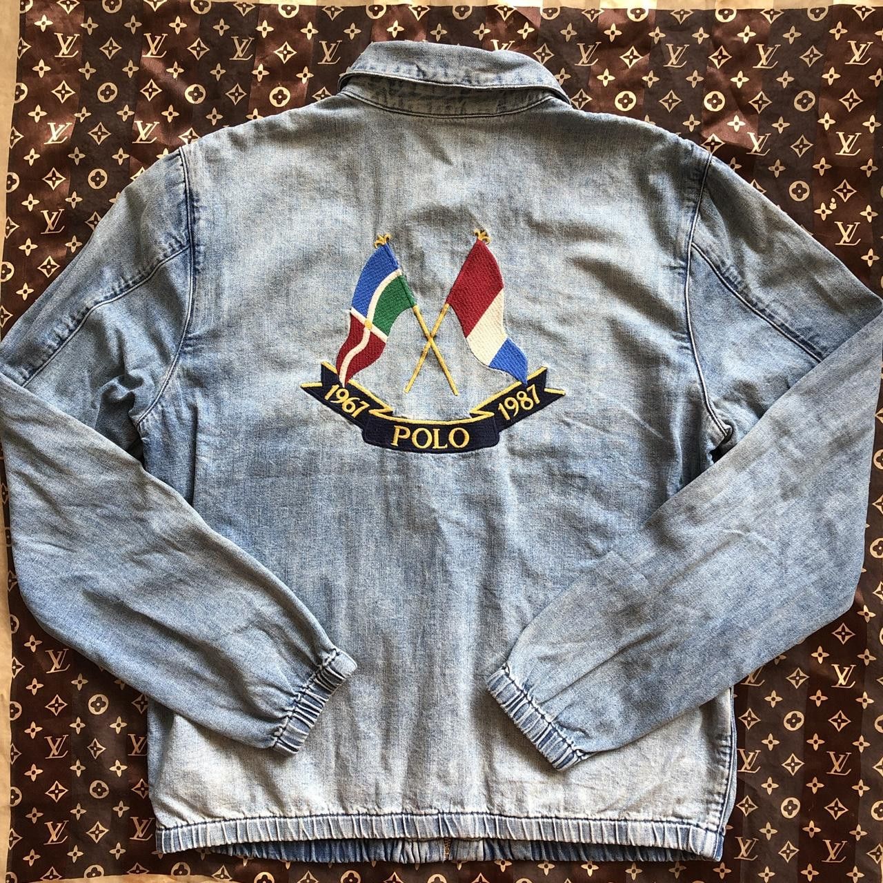 Polo Ralph Lauren Cross Flags Anniversary Denim Jacket XXL