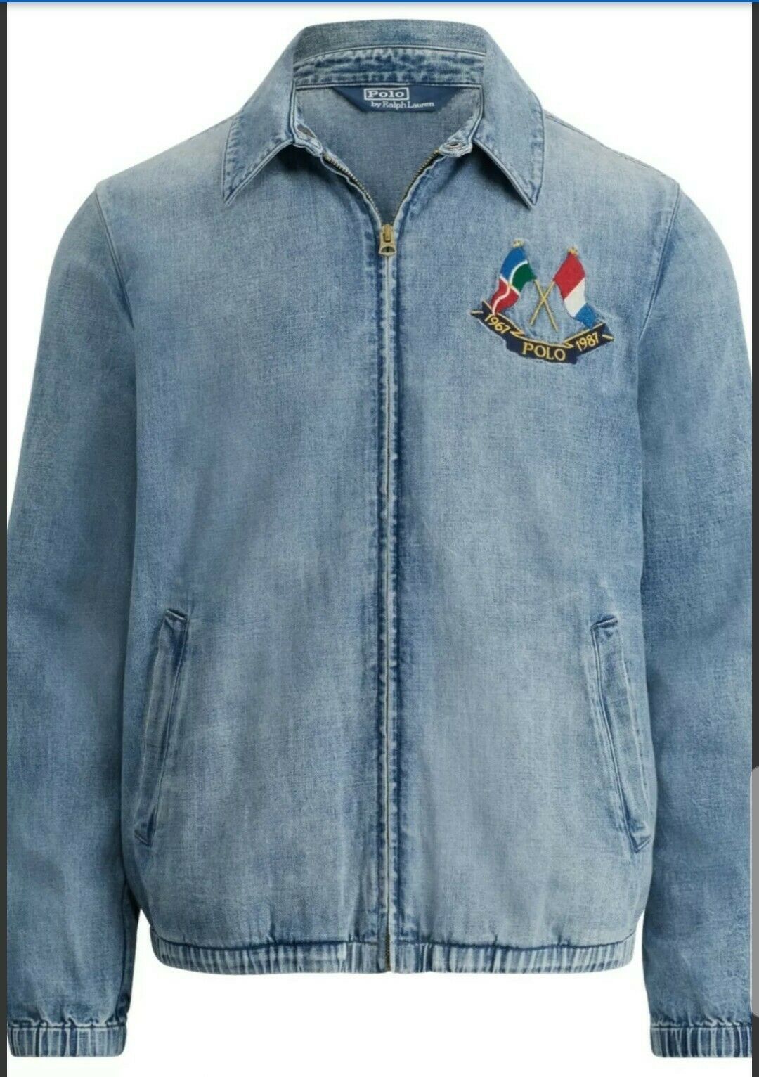 Polo Ralph Lauren Cross Flags Anniversary Denim Jacket XXL