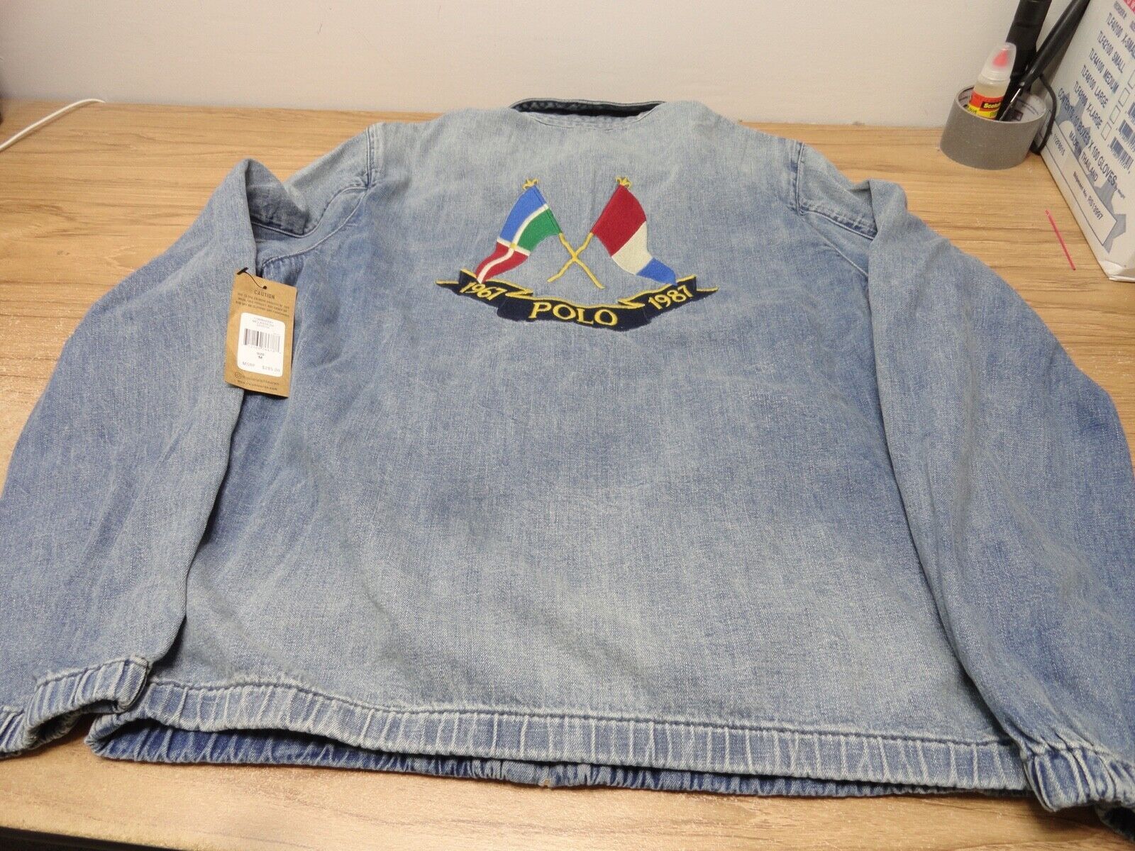 Polo Ralph Lauren Cross Flags Anniversary Denim Jacket XXL