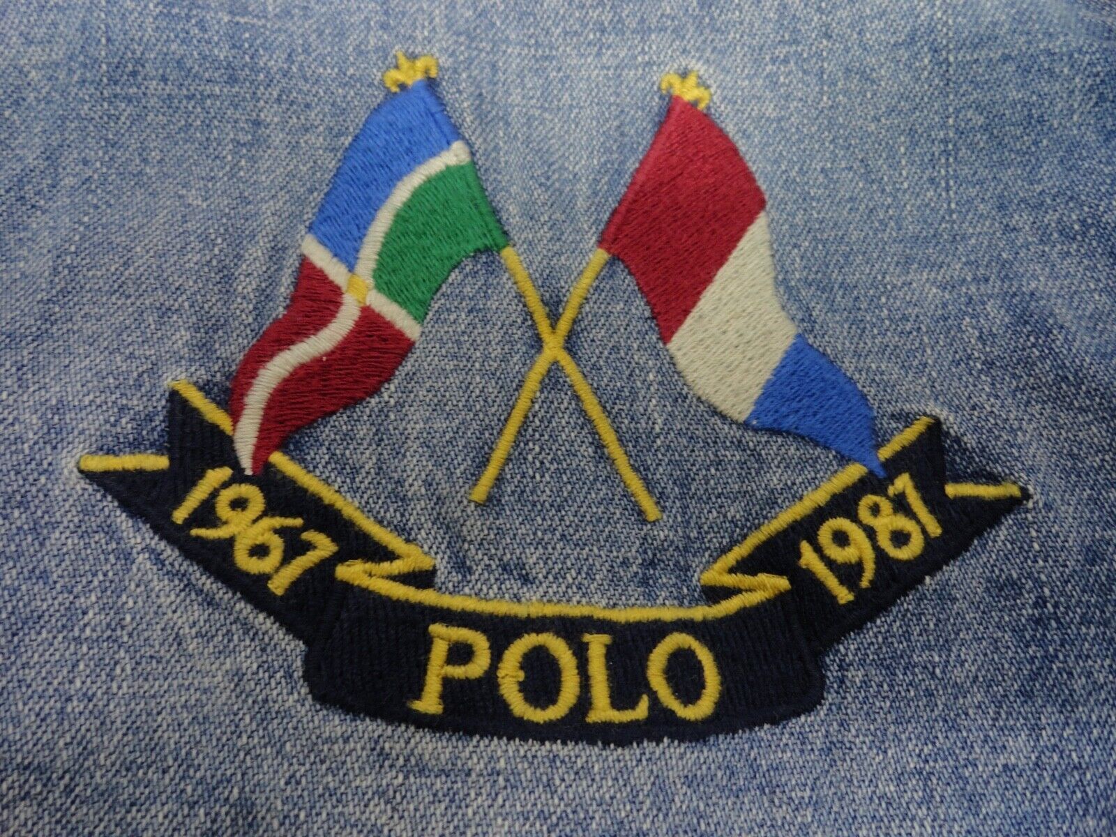 Polo Ralph Lauren Cross Flags Anniversary Denim Jacket XXL
