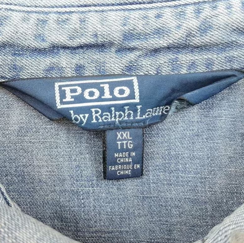 Polo Ralph Lauren Cross Flags Anniversary Denim Jacket XXL