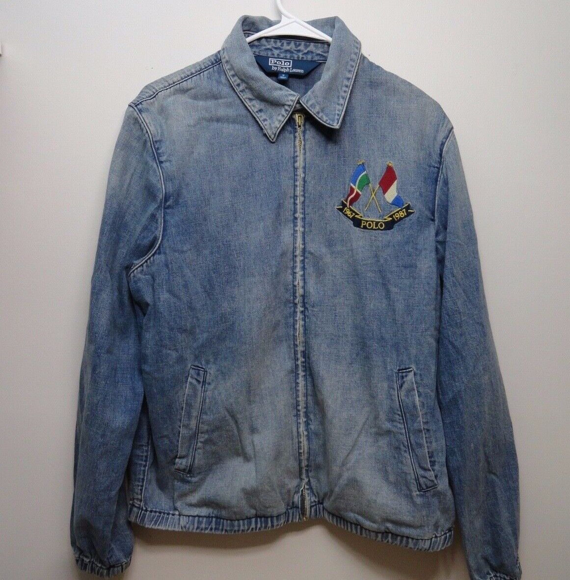 Polo Ralph Lauren Cross Flags Anniversary Denim Jacket XXL