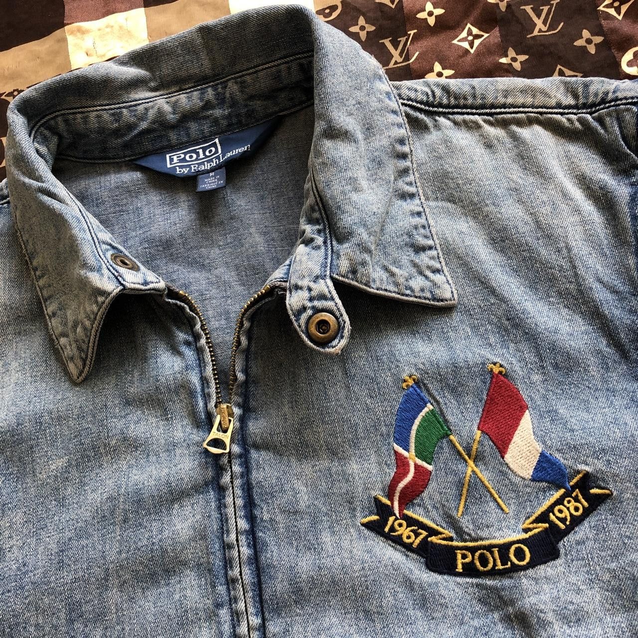 Polo Ralph Lauren Cross Flags Anniversary Denim Jacket XXL