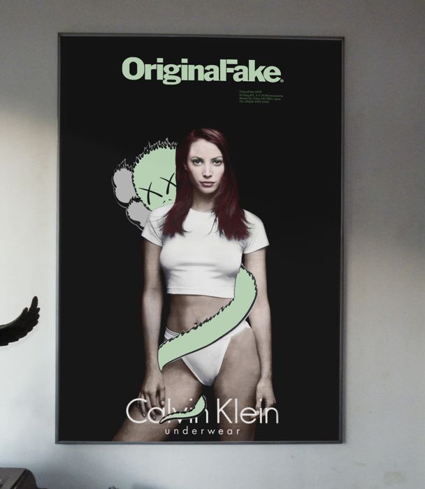 calvin-klein-kaws-original-fake-christy-turlington-poster-2010-grailed