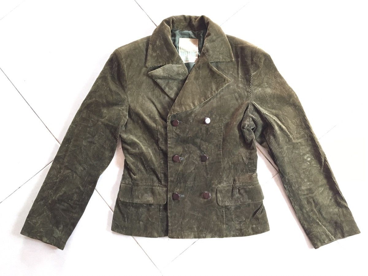 Hysteric Glamour $NEED GONE TODAY$ Corduroys dark green jacket six Button Size US S / EU 44-46 / 1 - 6 Thumbnail