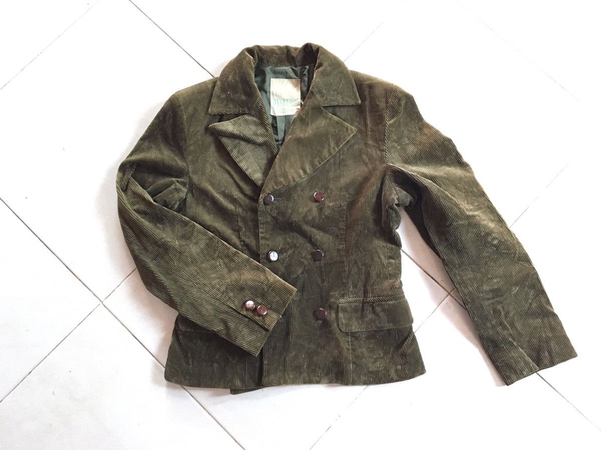Hysteric Glamour $NEED GONE TODAY$ Corduroys dark green jacket six Button Size US S / EU 44-46 / 1 - 2 Thumbnail