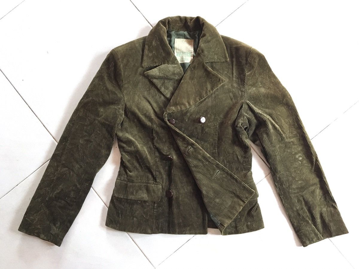 Hysteric Glamour $NEED GONE TODAY$ Corduroys dark green jacket six Button Size US S / EU 44-46 / 1 - 7 Thumbnail