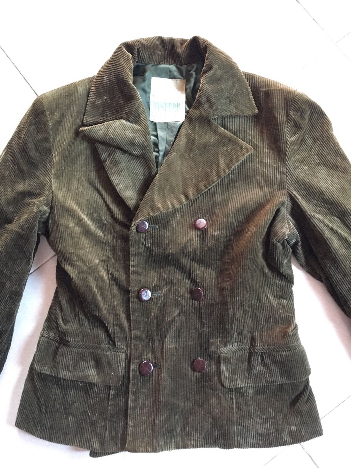 Hysteric Glamour $NEED GONE TODAY$ Corduroys dark green jacket six Button Size US S / EU 44-46 / 1 - 5 Thumbnail