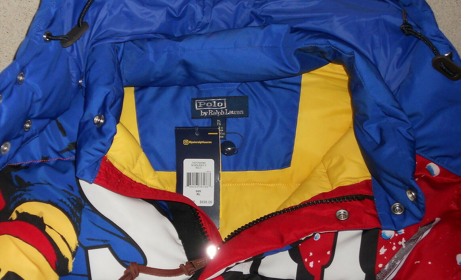 Polo Ralph Polo Ski 92 USA Downhill Skier Down Jacket