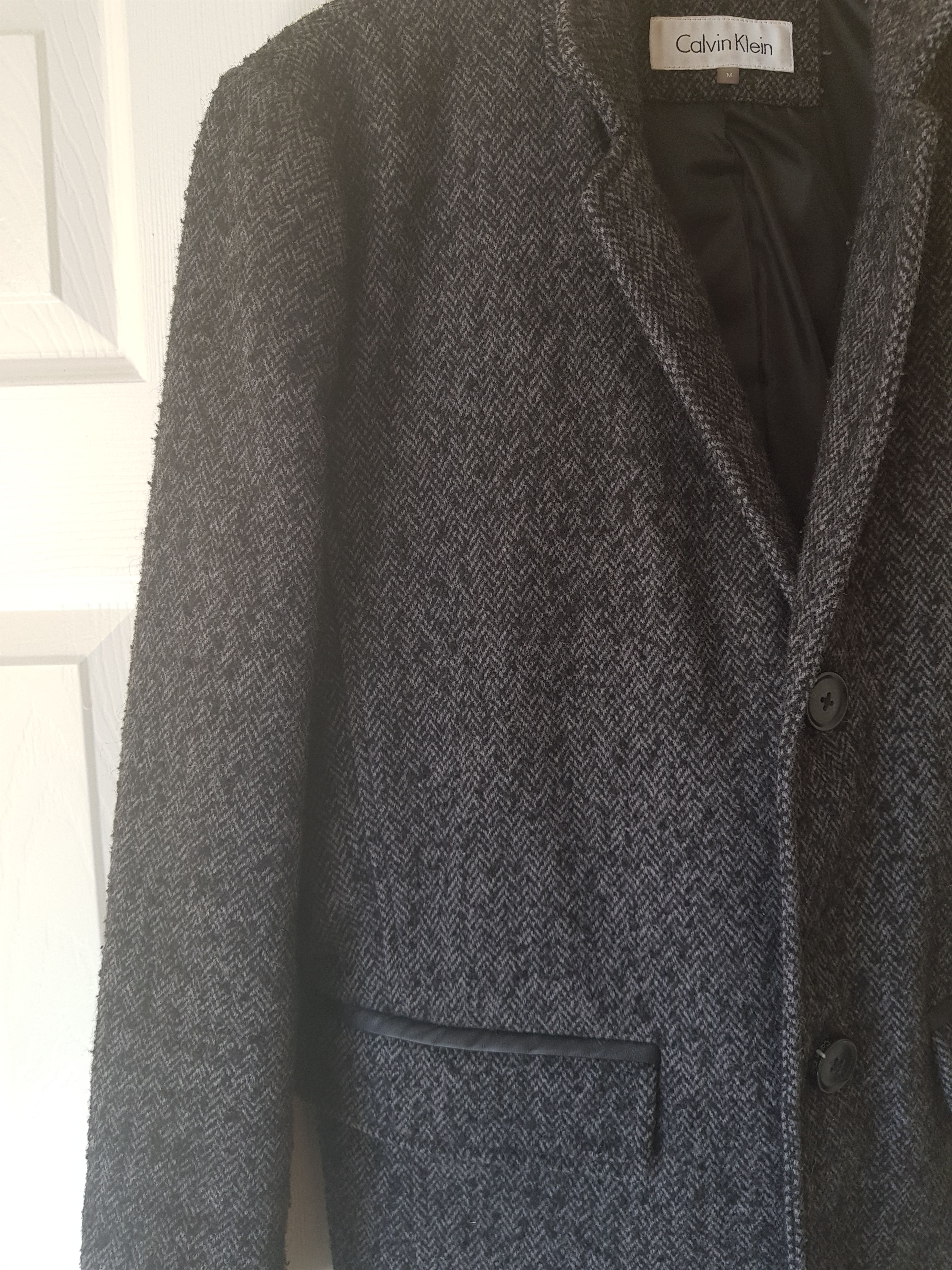 Calvin Klein Calvin Klein Herringbone Coat Size US M / EU 48-50 / 2 - 1 Thumbnail