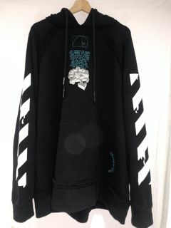 Off white dripping arrows incompiuto hoodie hot sale