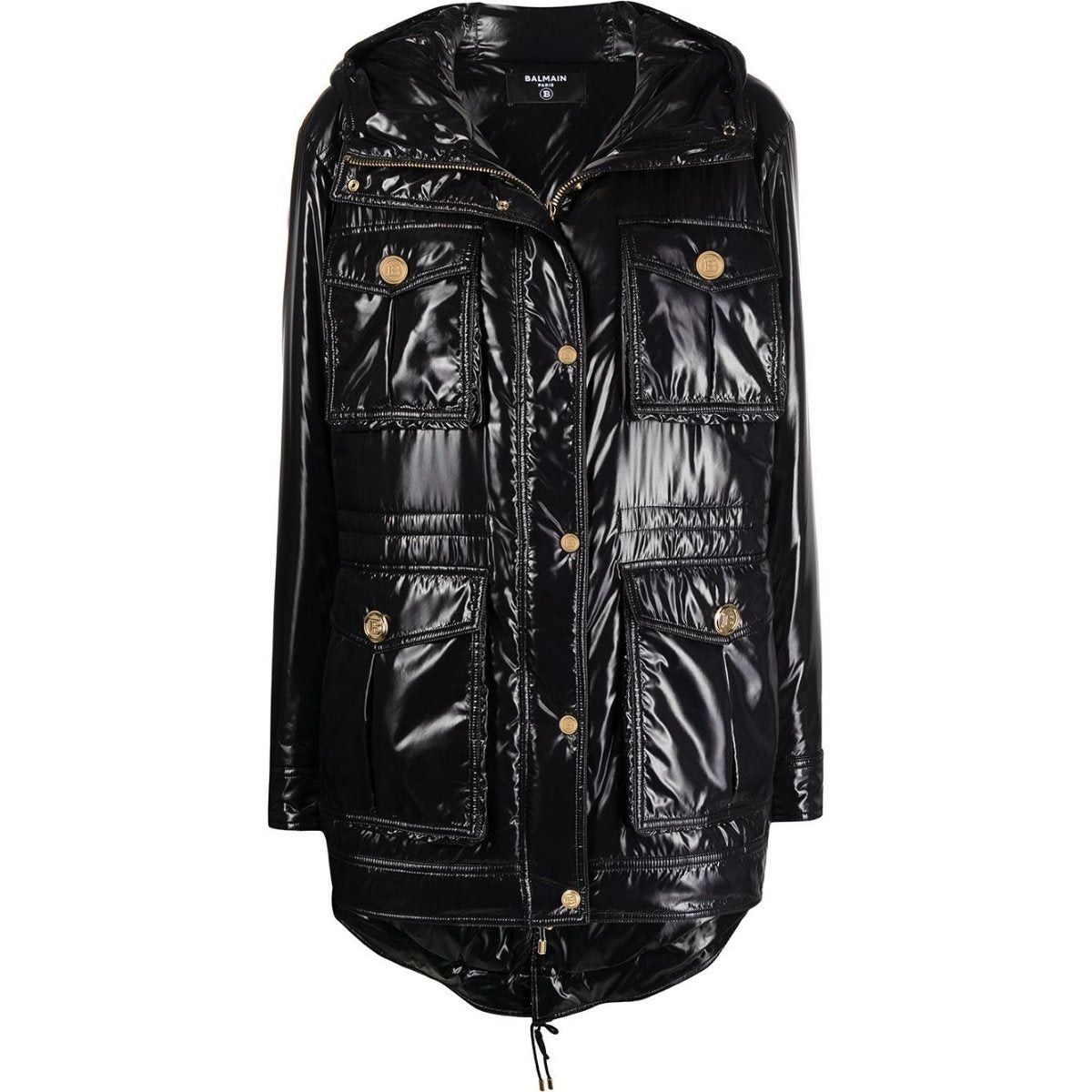 High-shine Hooded Jacket