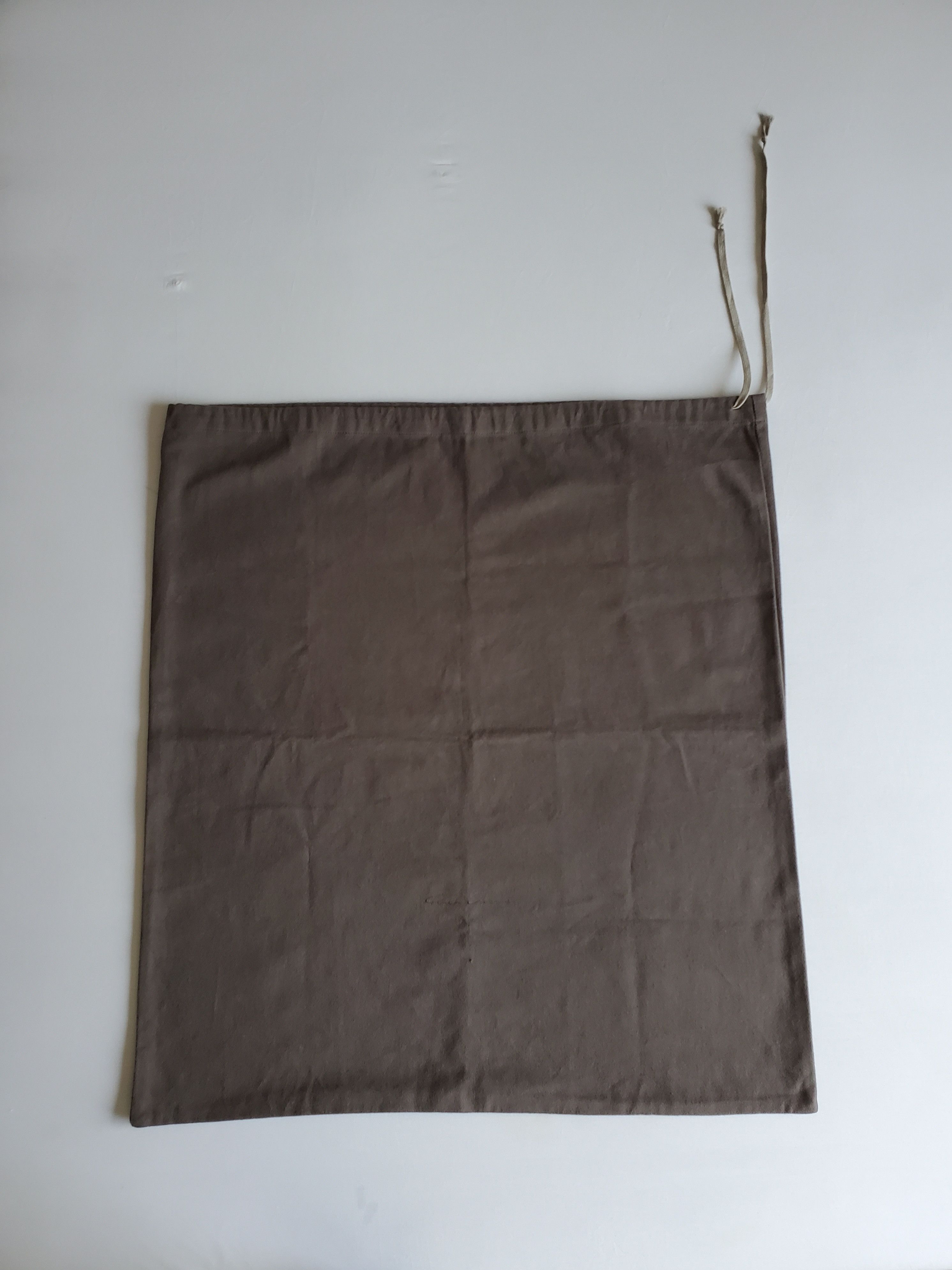 Rick Owens × Rick Owens Drkshdw 3 HUGE New Rick Owens Heavy Cotton/Flannel Drawstring Bags Size ONE SIZE - 3 Thumbnail