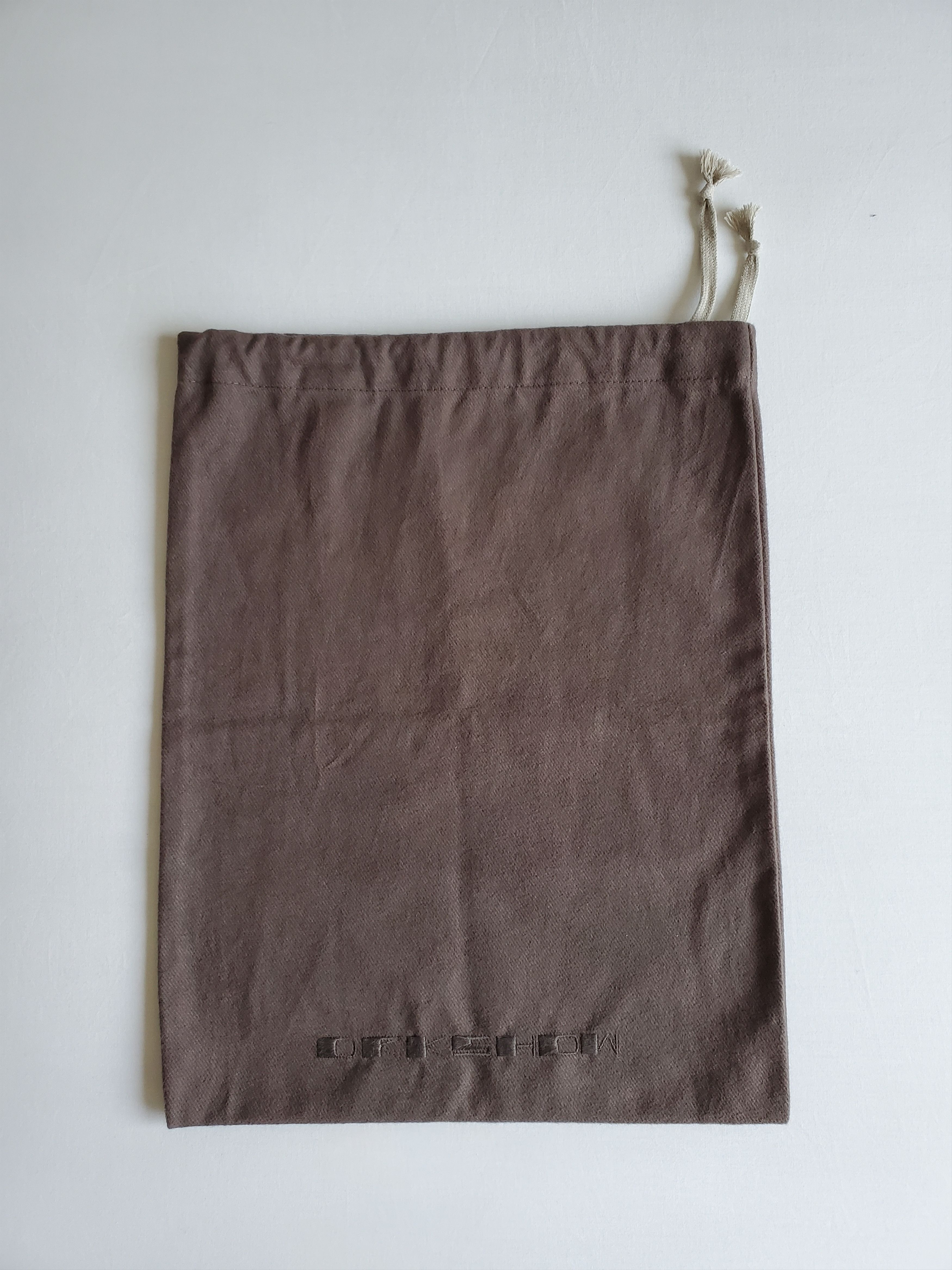 Rick Owens × Rick Owens Drkshdw 3 HUGE New Rick Owens Heavy Cotton/Flannel Drawstring Bags Size ONE SIZE - 2 Thumbnail