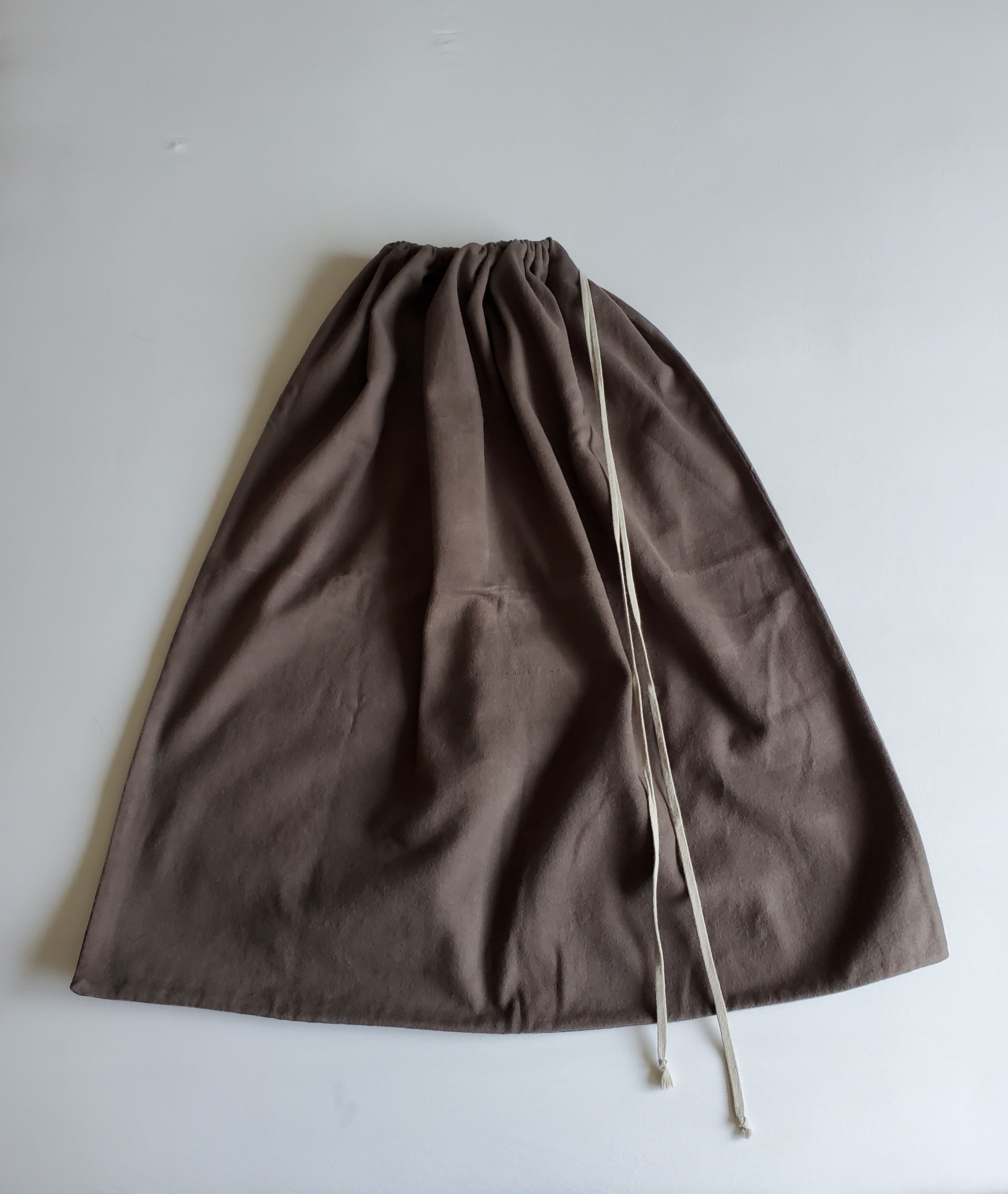 Rick Owens × Rick Owens Drkshdw 3 HUGE New Rick Owens Heavy Cotton/Flannel Drawstring Bags Size ONE SIZE - 5 Thumbnail