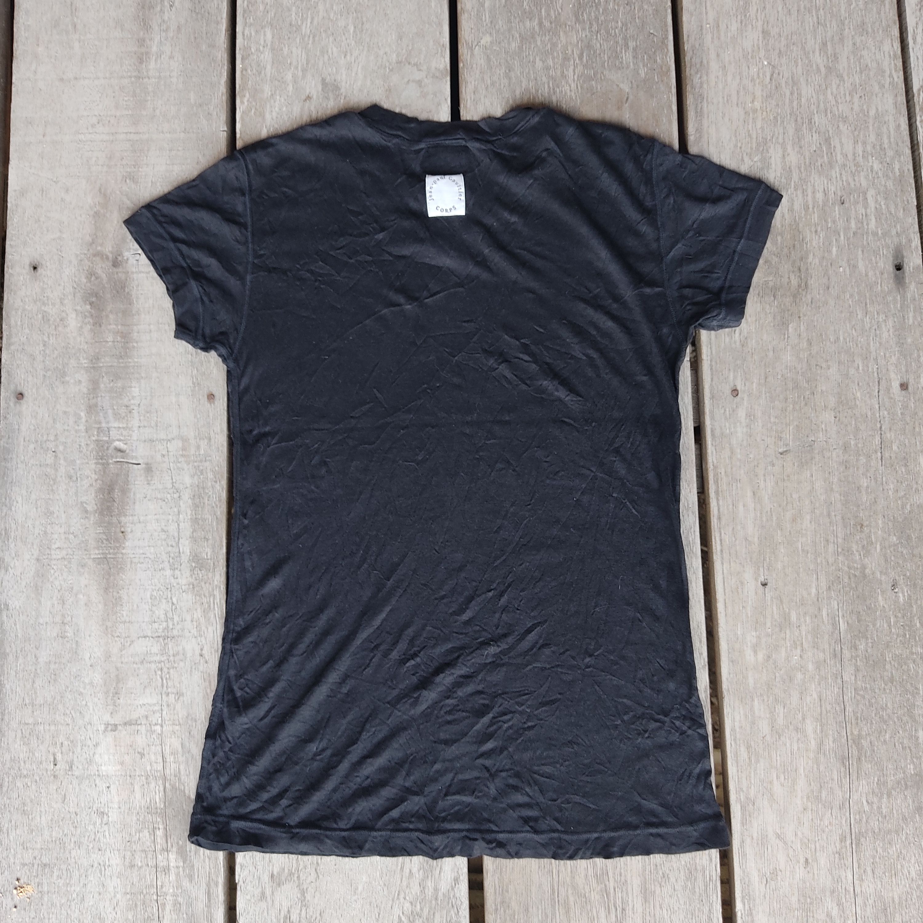 Jean Paul Gaultier Jean Paul Gaultier Basic Black Tee Soft catton Size XS / US 0-2 / IT 36-38 - 5 Thumbnail