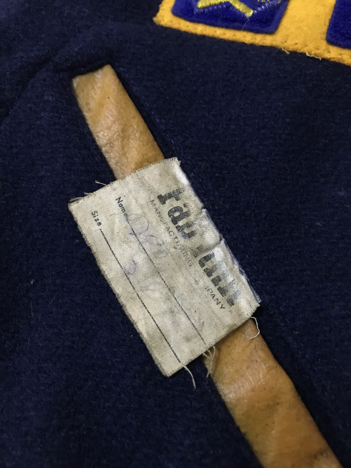80/90s Fab-Knit Wool/Leather Varsity Jacket