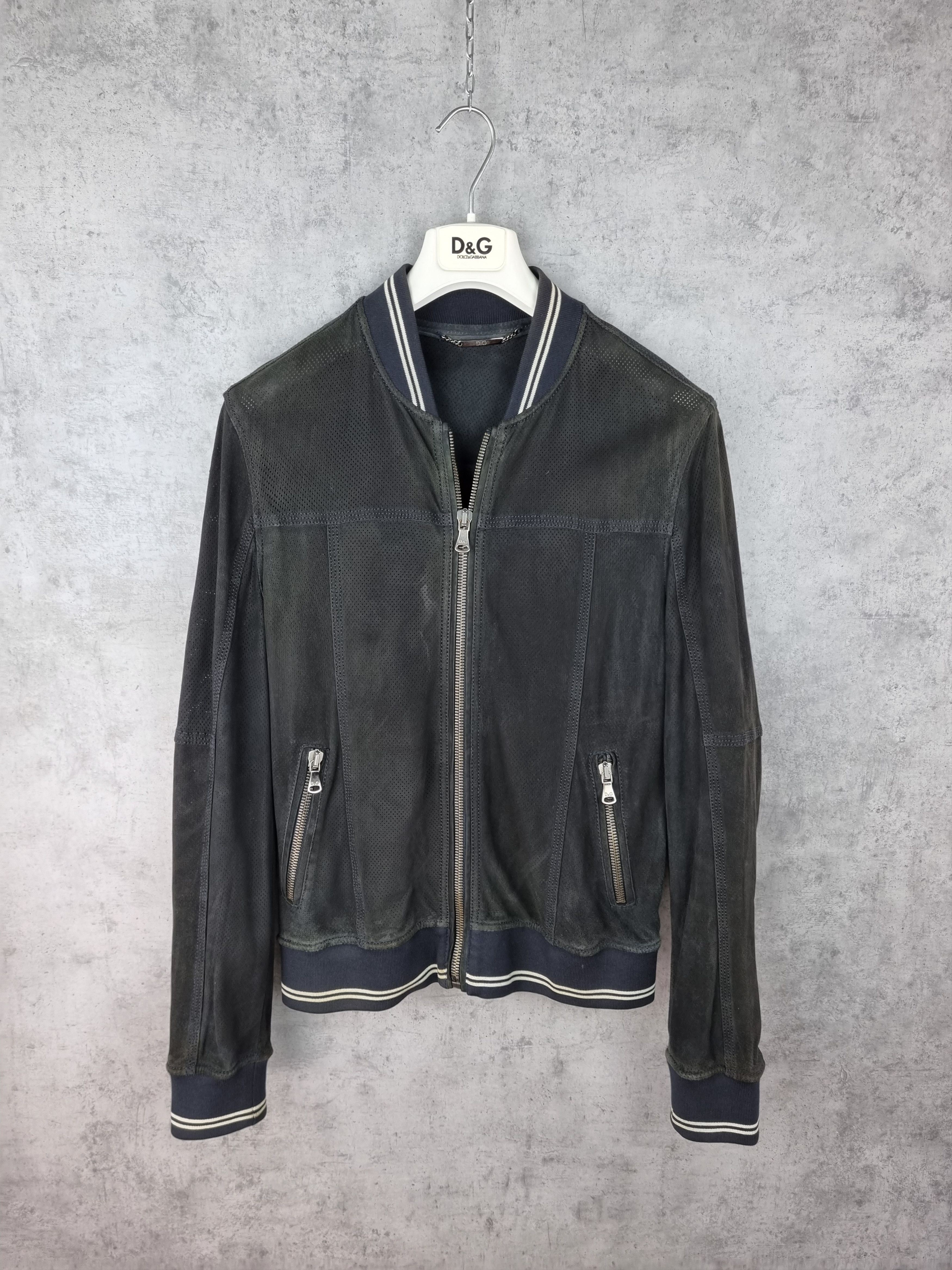 00s】DOLCE&GABBANA Leather Bomber Jacket 【公式通販】