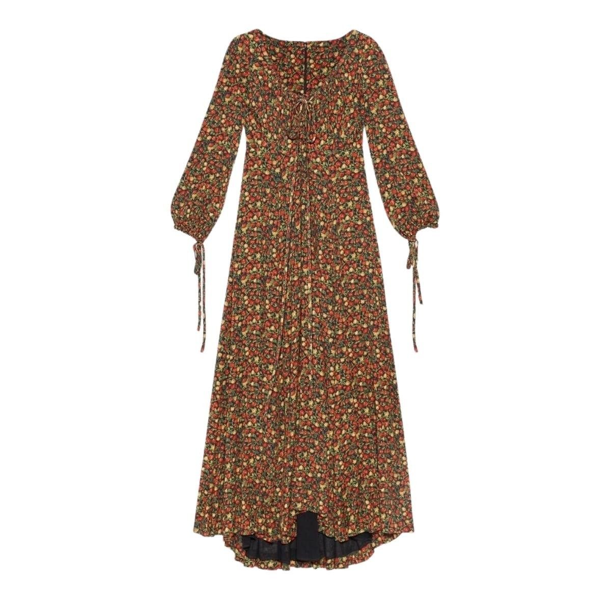 Liberty-print Crepe Maxi Dress